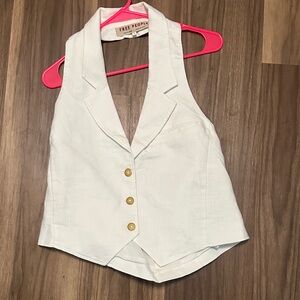 Free People Ivory Vest
